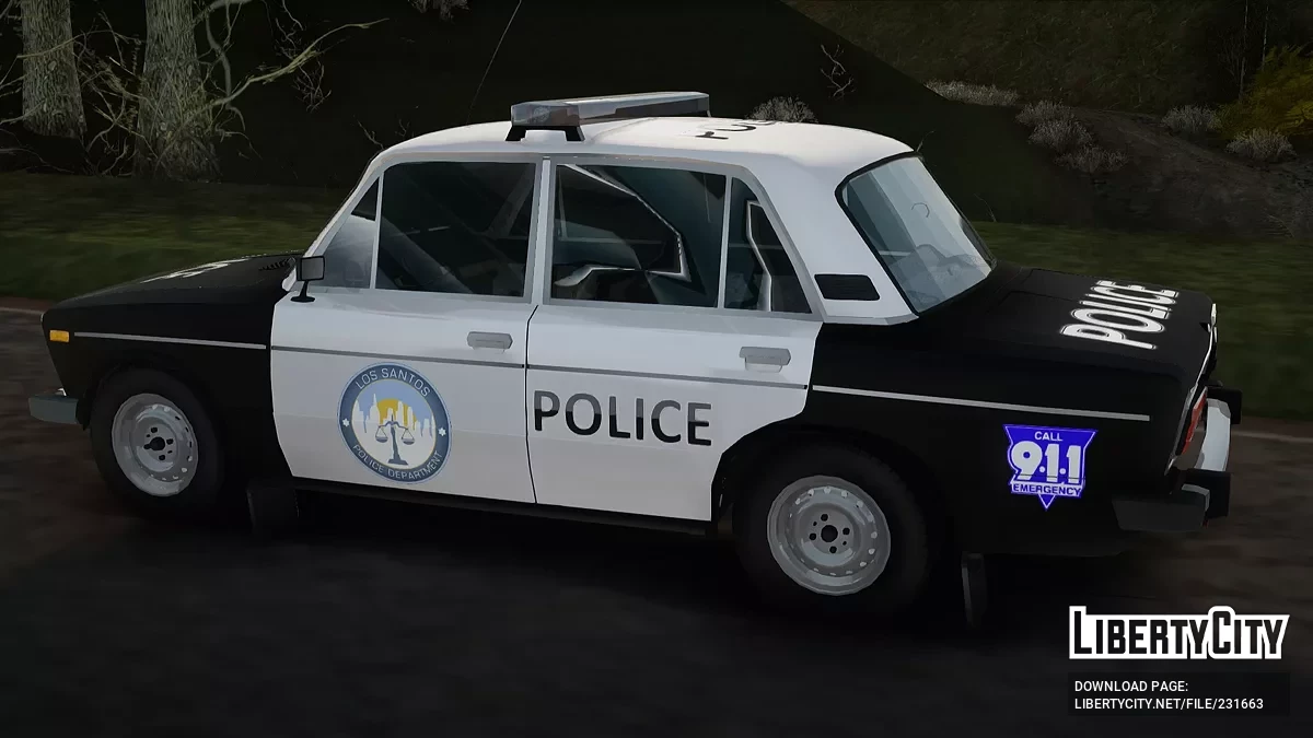 ВАЗ 2106 Полиция Лос-Сантоса / GTA San Andreas