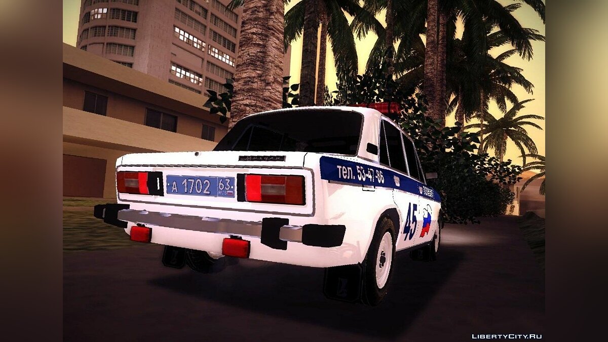 Ваз 2106 Полиция v2.0 для GTA San Andreas - Картинка #6