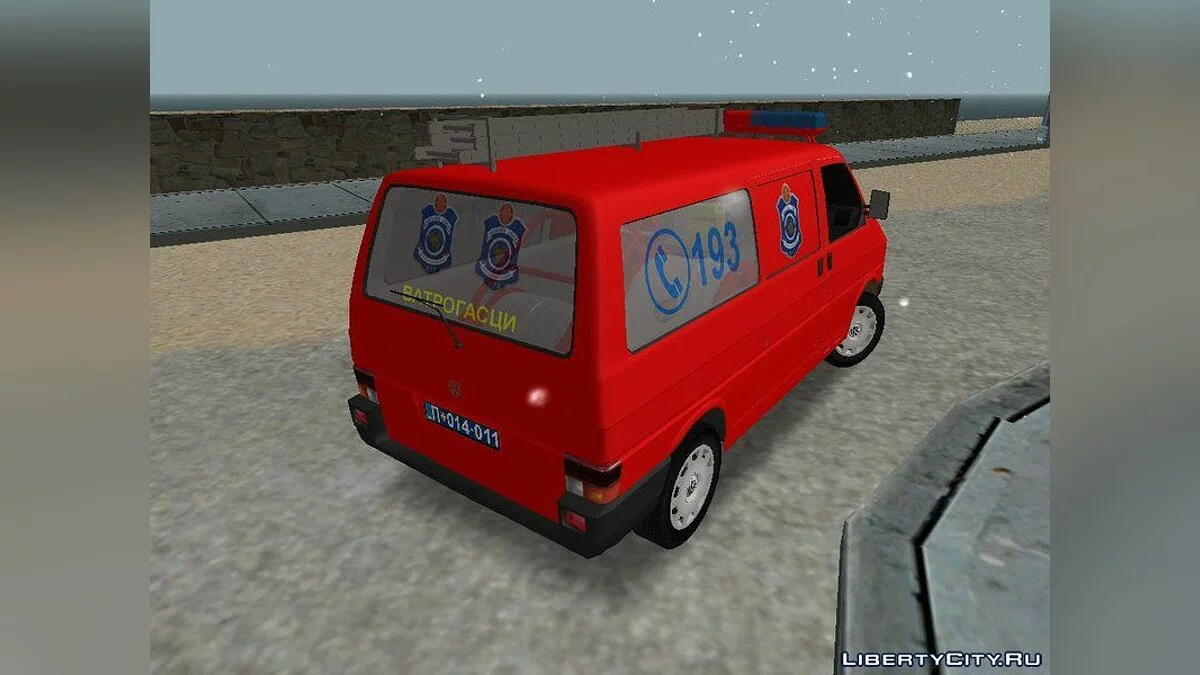 Volkswagen T4 Kombi Vatrogasci / GTA San Andreas