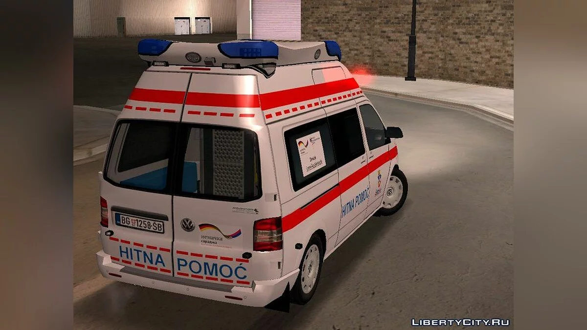 Volkswagen T5 Serbian Ambulance / GTA San Andreas