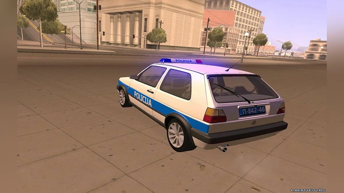 Volkswagen Golf Mk2 Policija / GTA San Andreas