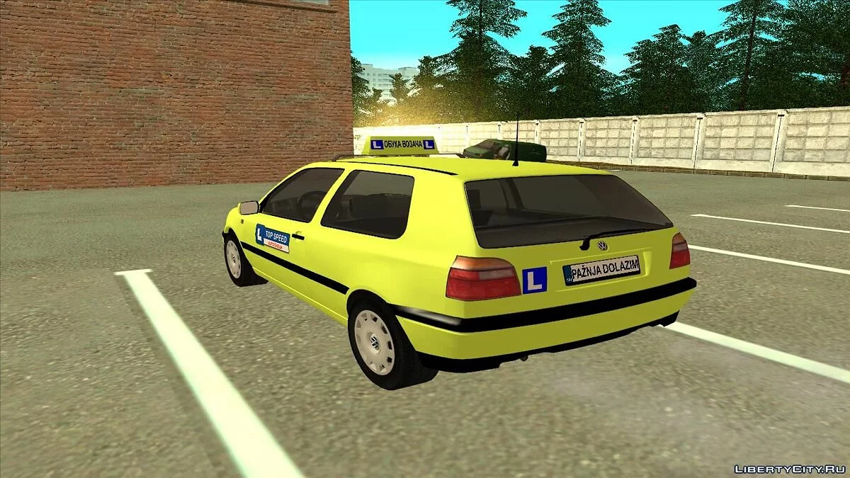 Volkswagen Golf Mk3 Top Speed Auto Skola / GTA San Andreas