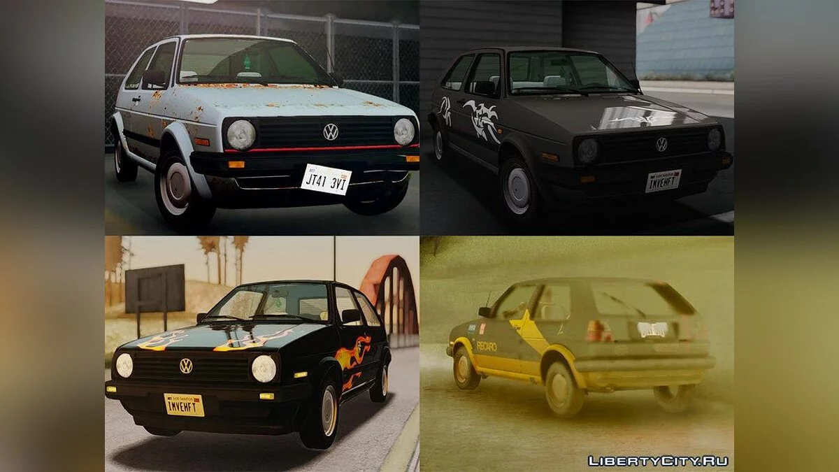 Volkswagen Golf Mk2 US-Spec / GTA San Andreas
