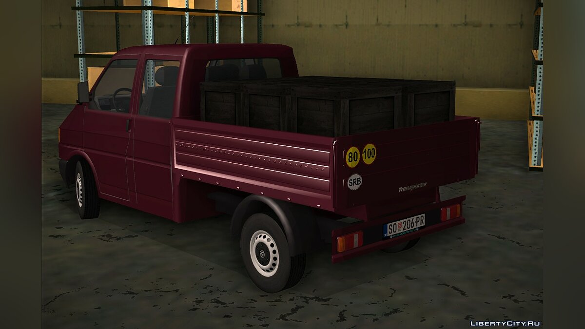 Скачать 1999 Volkswagen Transporter 4 Pickup для GTA San Andreas