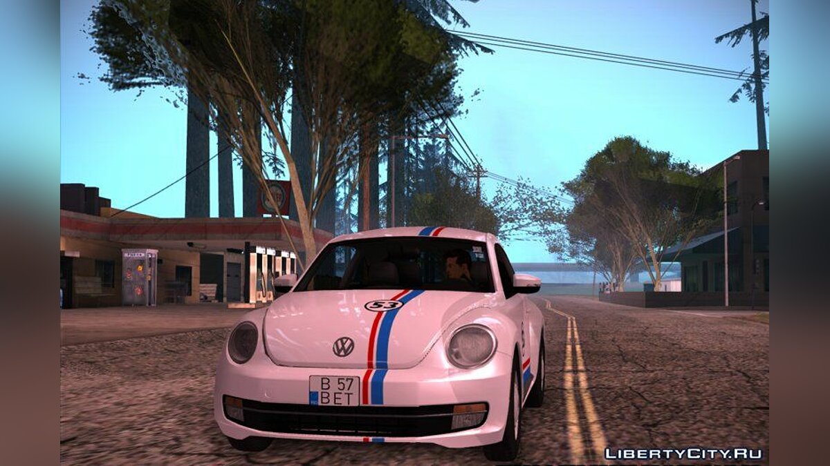 Скачать 2013 Volkswagen Beetle - Херби из фильма "Сумасшедшие  гонки" для GTA San Andreas