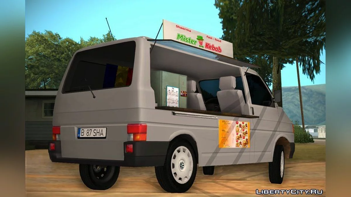 Volkswagen T4 Street Food - Шаурмобиль / GTA San Andreas