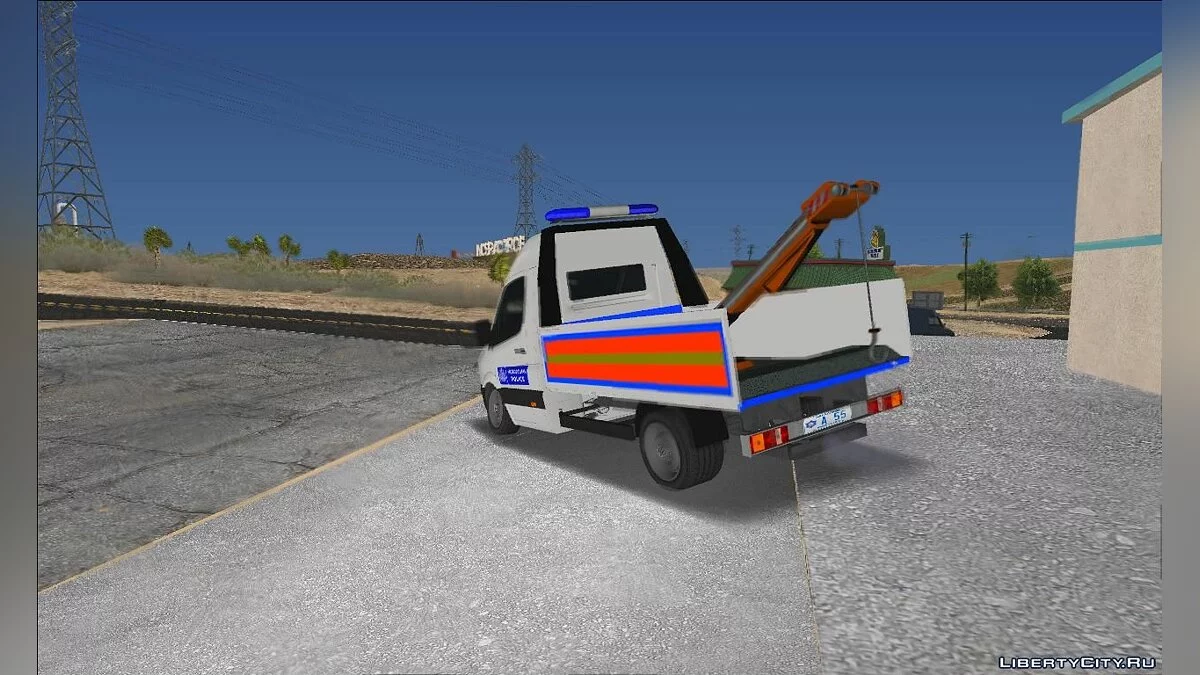 Volkswagen Crafter TowTruck British Police / GTA San Andreas