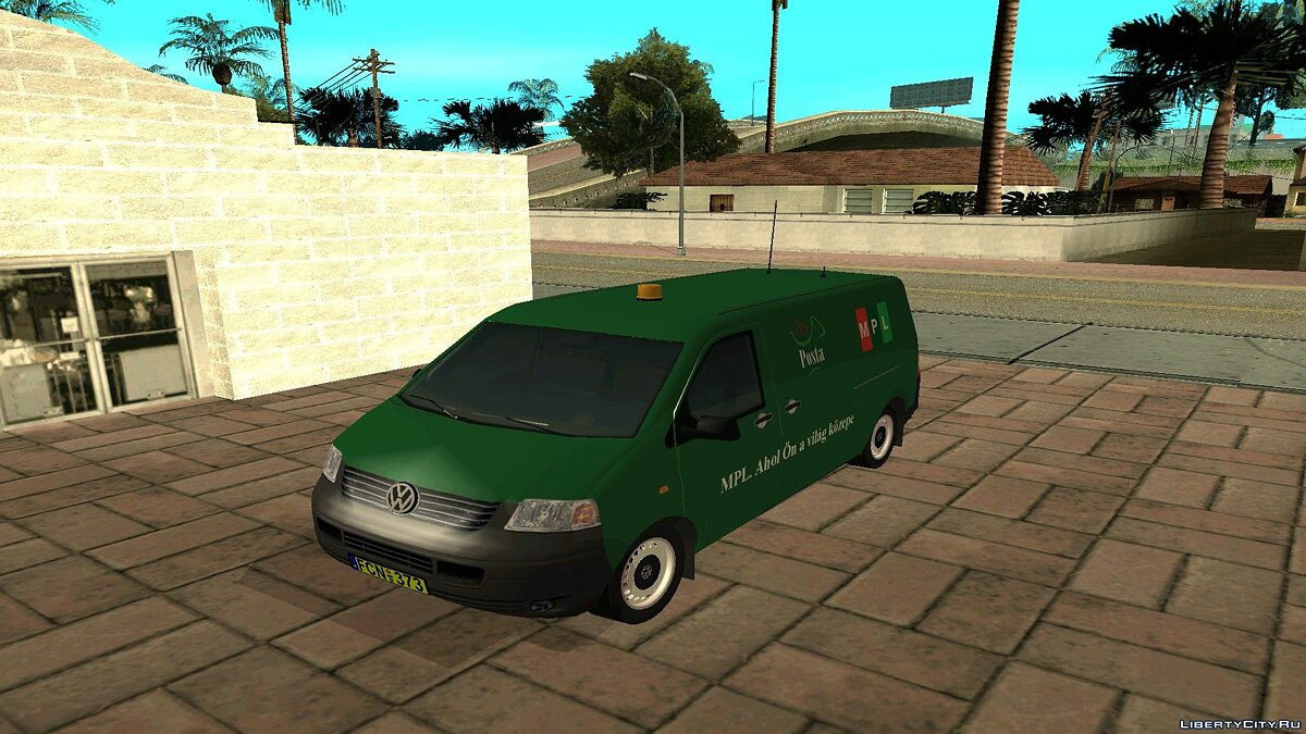 Скачать Volkswagen Transporter 5 Magyar Posta для GTA San Andreas