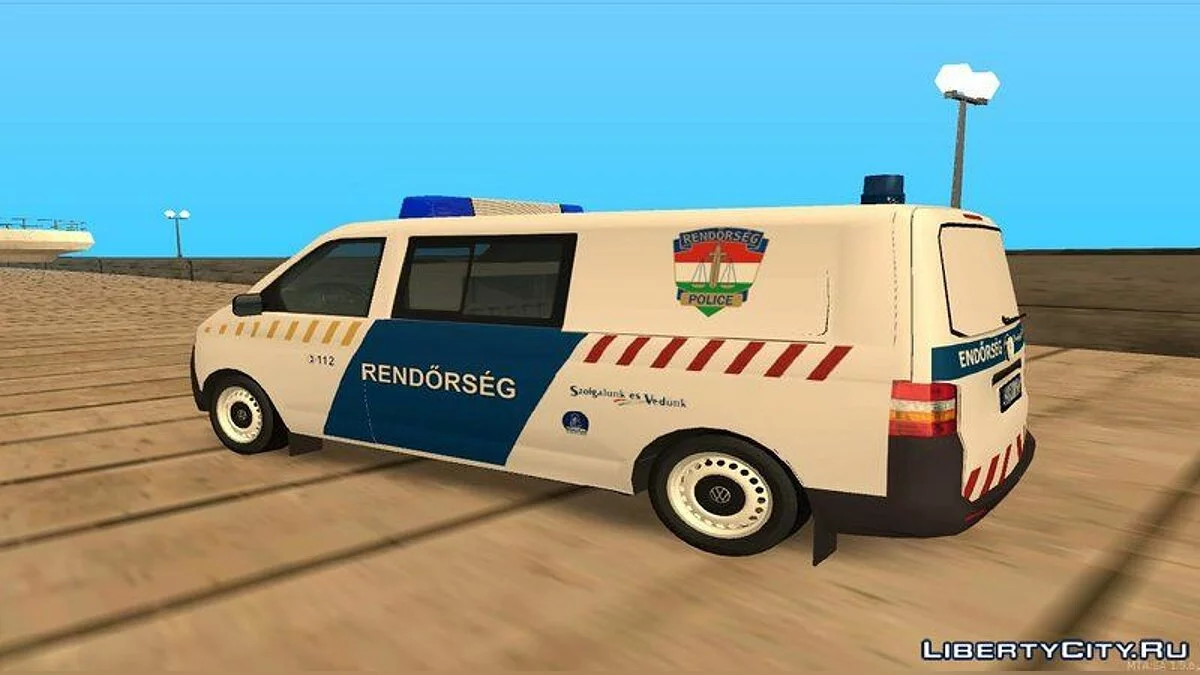 Volkswagen Transporter 5 Magyar Rendőrség / GTA San Andreas