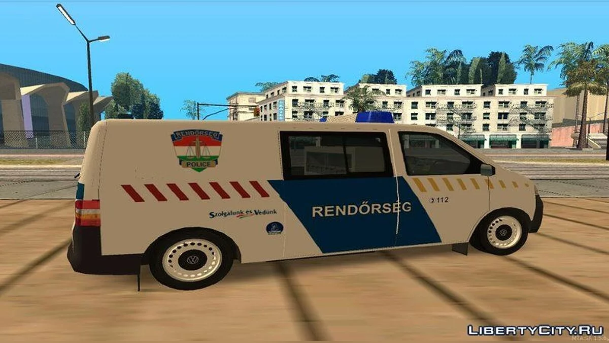 Volkswagen Transporter 5 Magyar Rendőrség / GTA San Andreas