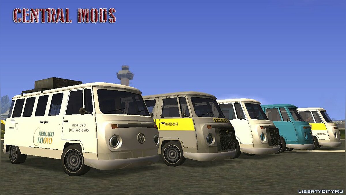 Скачать Camper - Kombi (Normal / Cana / Ovo / Escolar) для GTA San Andreas