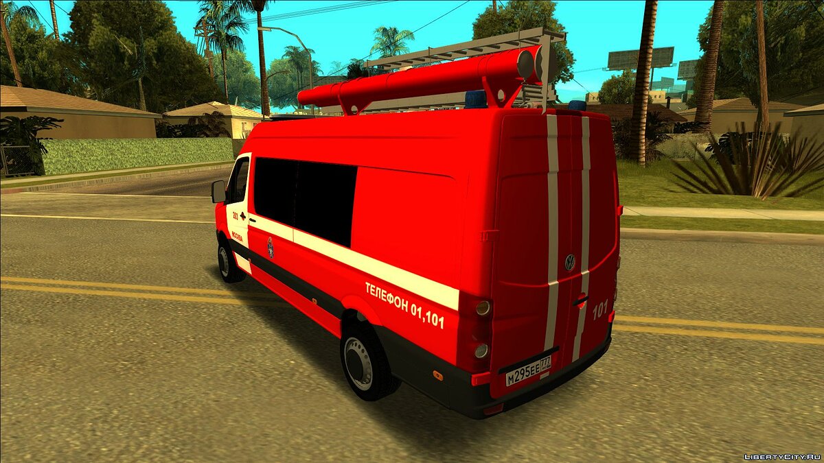 Скачать Volkswagen Crafter 2011 - ПСЦ г. Москва (203) для GTA San Andreas