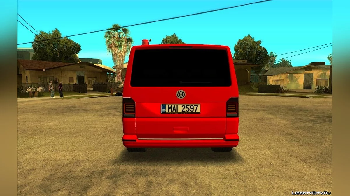 Volkswagen Transporter T6 Pompierii / GTA San Andreas