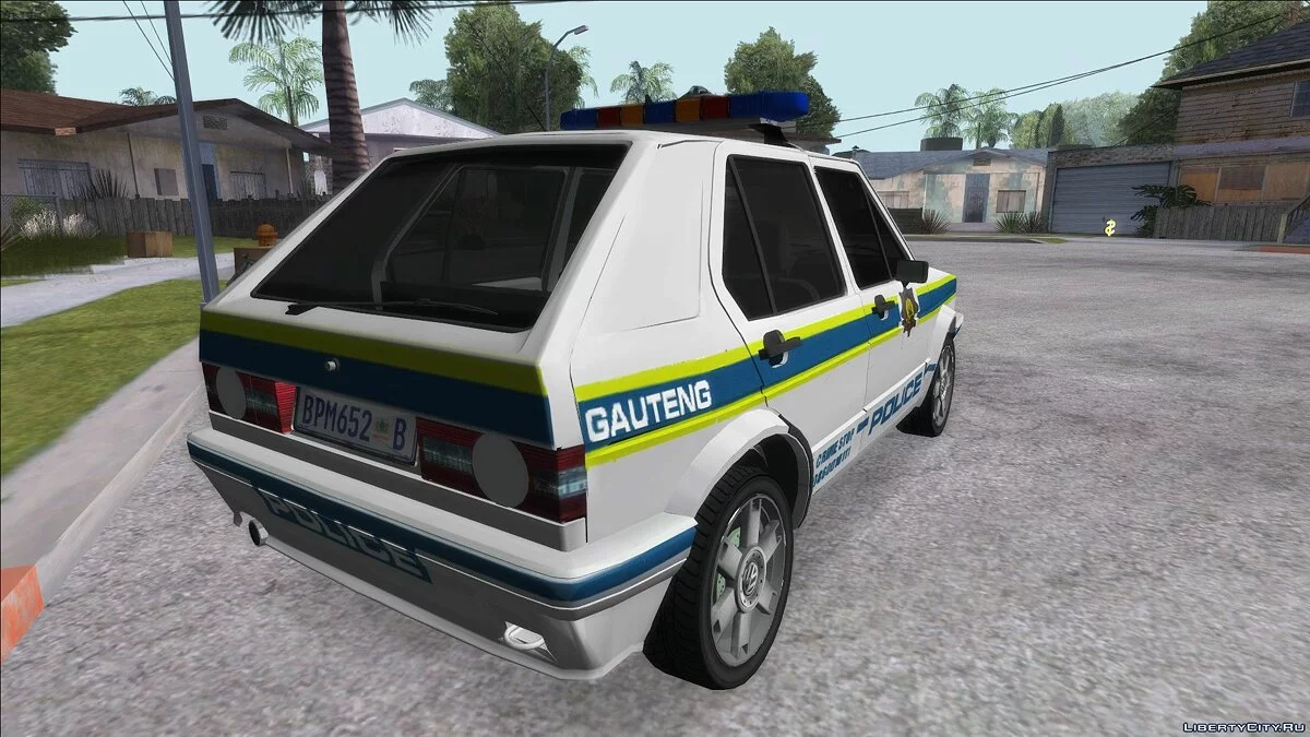 Volkswagen Golf White South African Police / GTA San Andreas