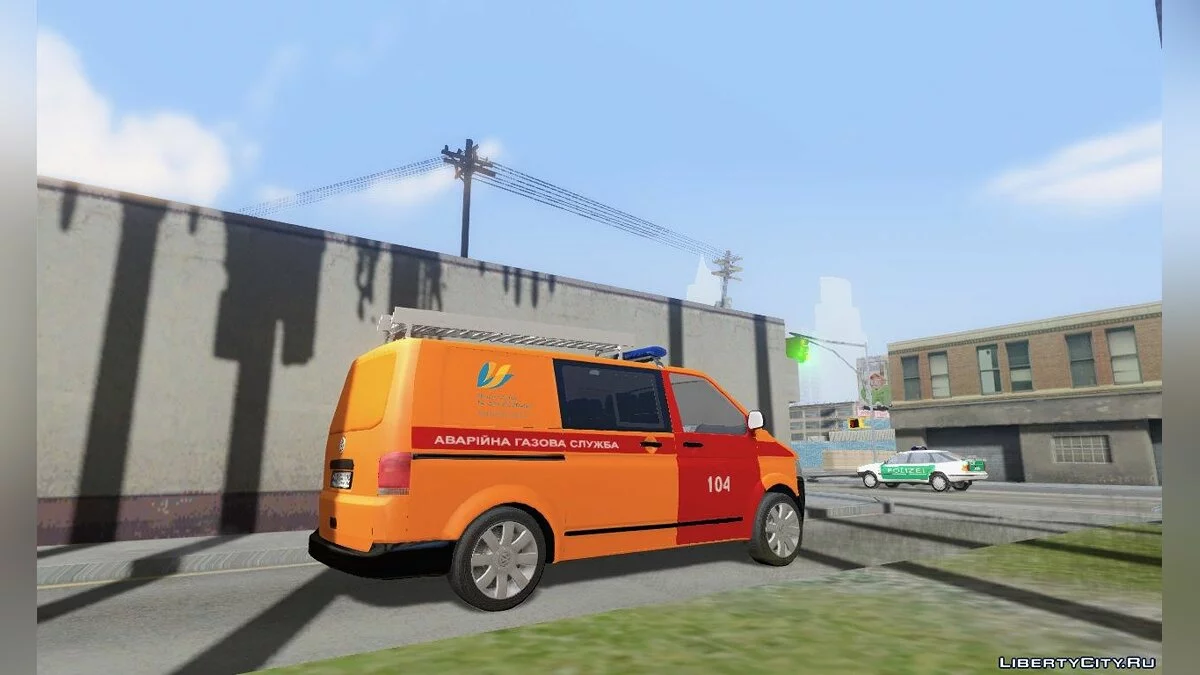 Volkswagen T5 Аварийная газовая служба / GTA San Andreas