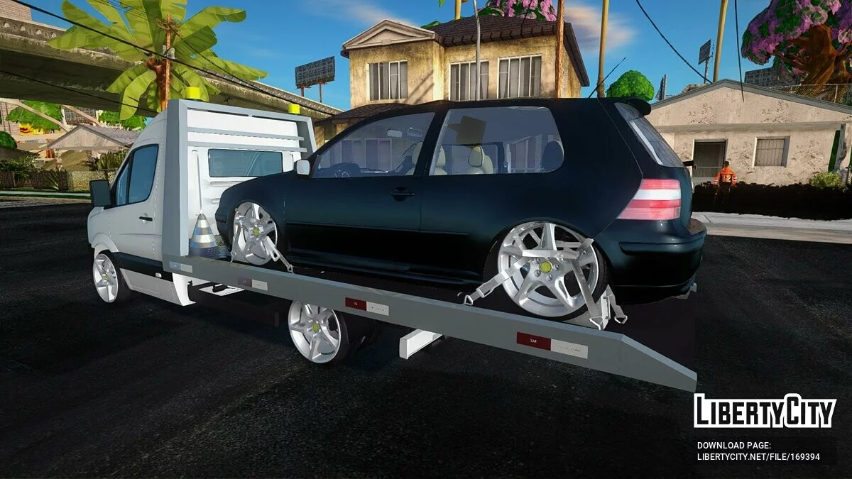 Volkswagen Crafter Car Transporter / GTA San Andreas