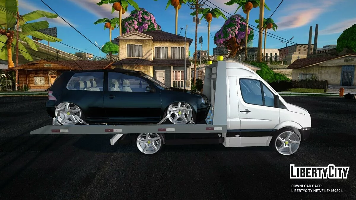 Volkswagen Crafter Car Transporter / GTA San Andreas