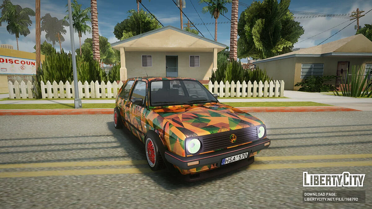 Volkswagen Golf Mk2 / GTA San Andreas