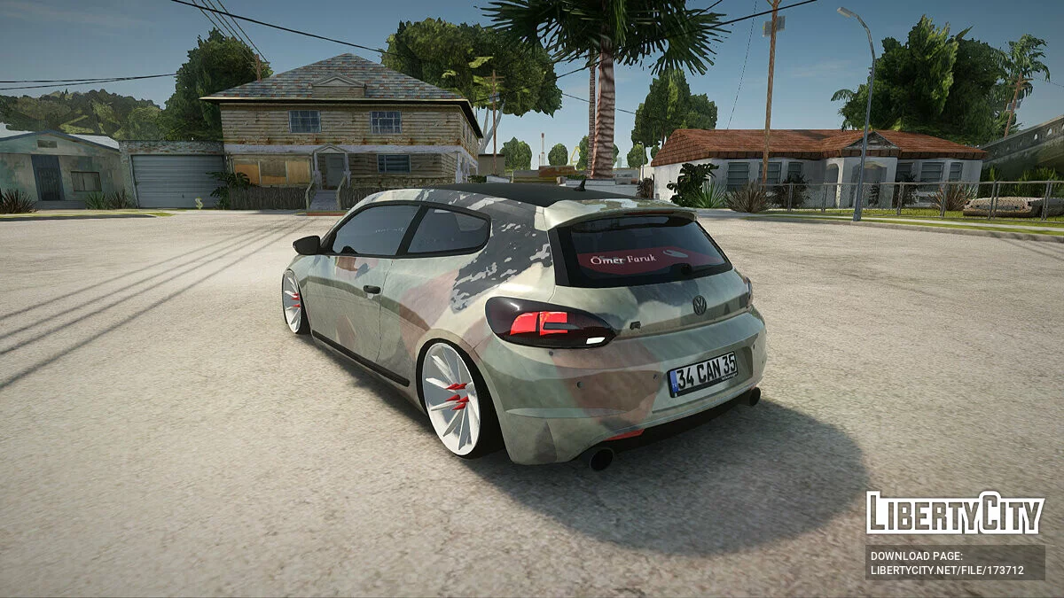 Volkswagen Scirocco R Army Edition / GTA San Andreas