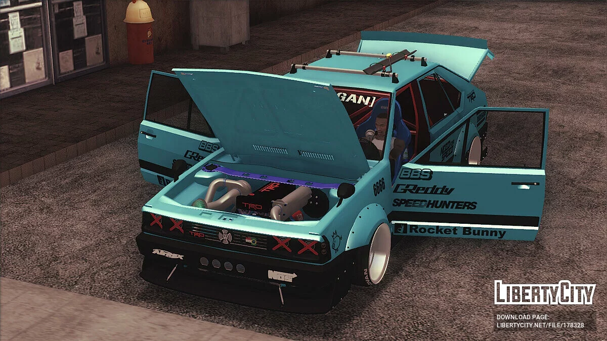 1987 Volkswagen Passat Pointer TRD Iraque Rocket Bunny / GTA San Andreas
