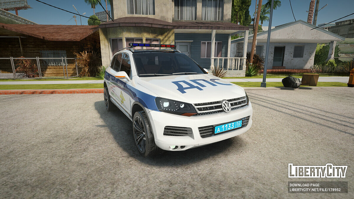 Скачать Volkswagen Touareg NF Russian Police для GTA San Andreas