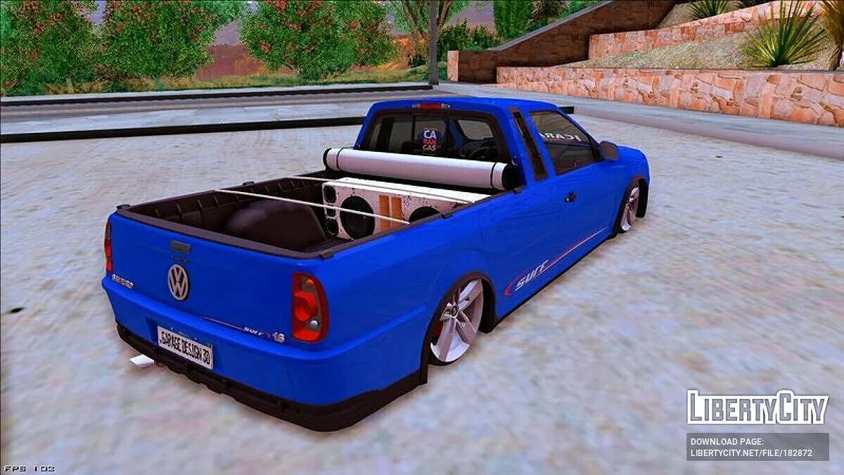 VW Saveiro G4 Surf Blue Do Lukao V2 / GTA San Andreas