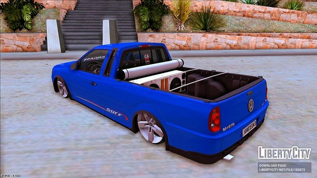 VW Saveiro G4 Surf Blue Do Lukao V2 / GTA San Andreas