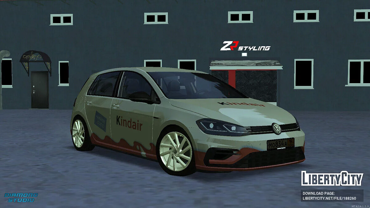 Volkswagen Golf VII + CCD / GTA San Andreas