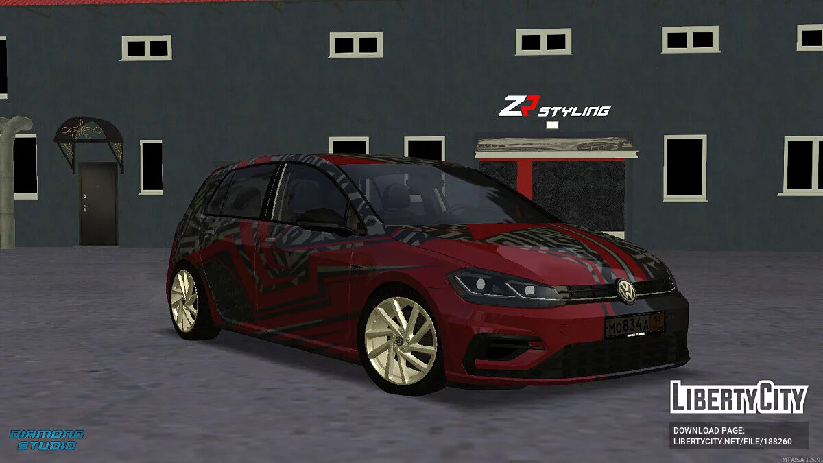 Volkswagen Golf VII + CCD / GTA San Andreas
