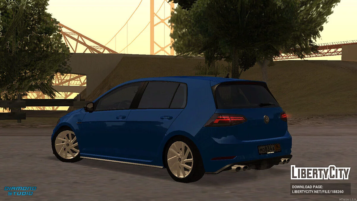 Volkswagen Golf VII + CCD / GTA San Andreas