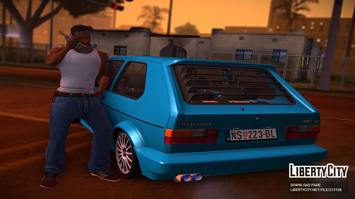 Volkswagen Golf Mk1 Tuned / GTA San Andreas