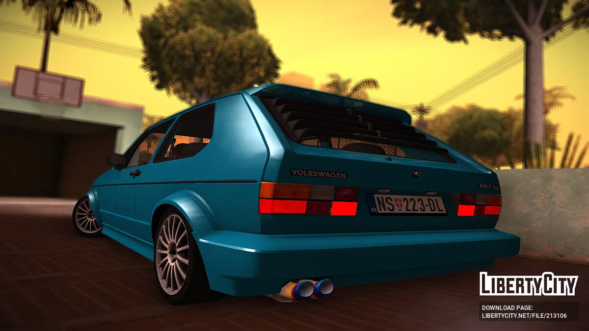 Volkswagen Golf Mk1 Tuned / GTA San Andreas