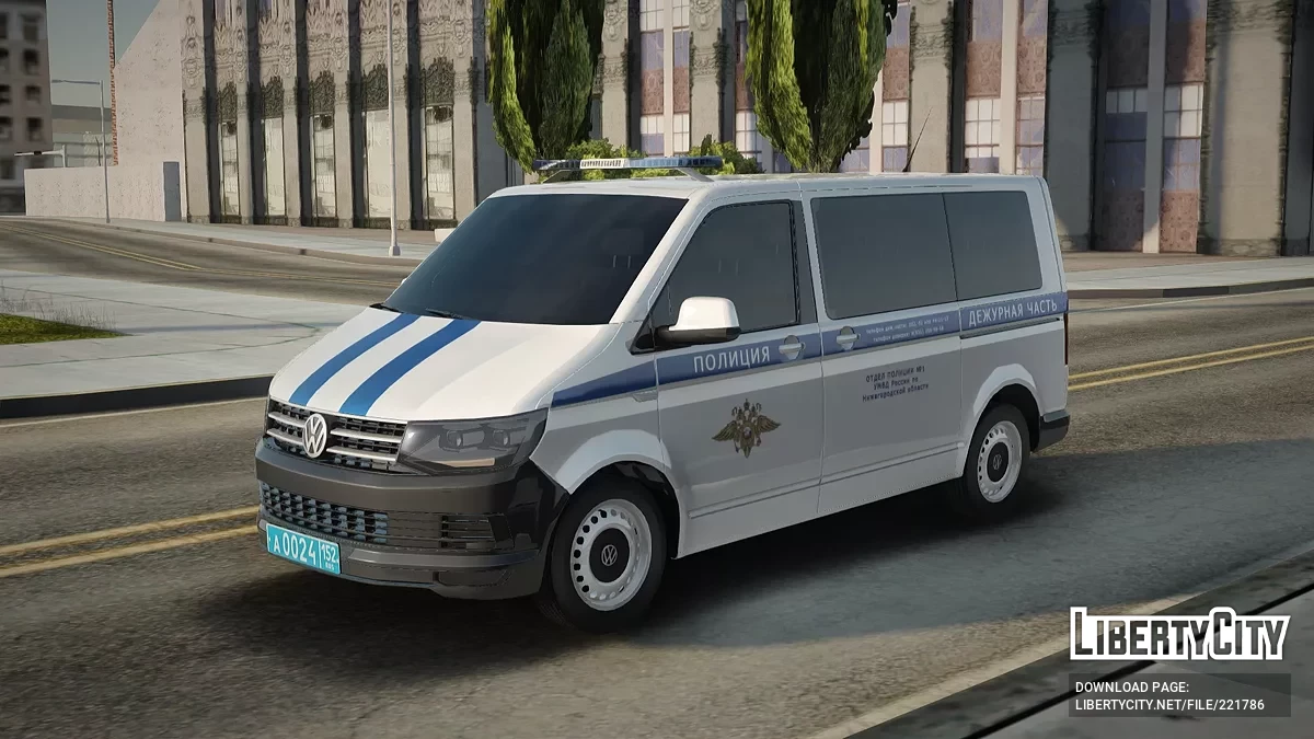 Volkswagen Multivan Полиция / GTA San Andreas