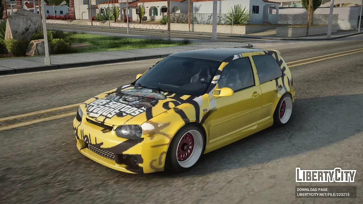 Volkswagen Golf R32 Yellow / GTA San Andreas