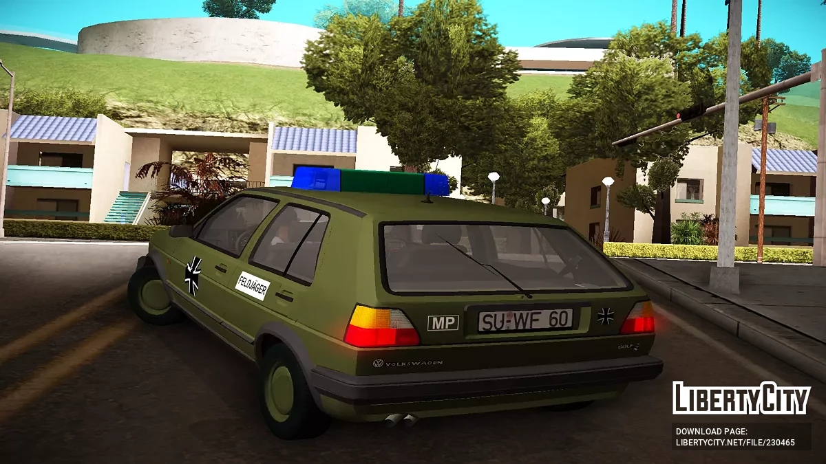 Volkswagen Golf Mk2 Feldjäger 1991 / GTA San Andreas