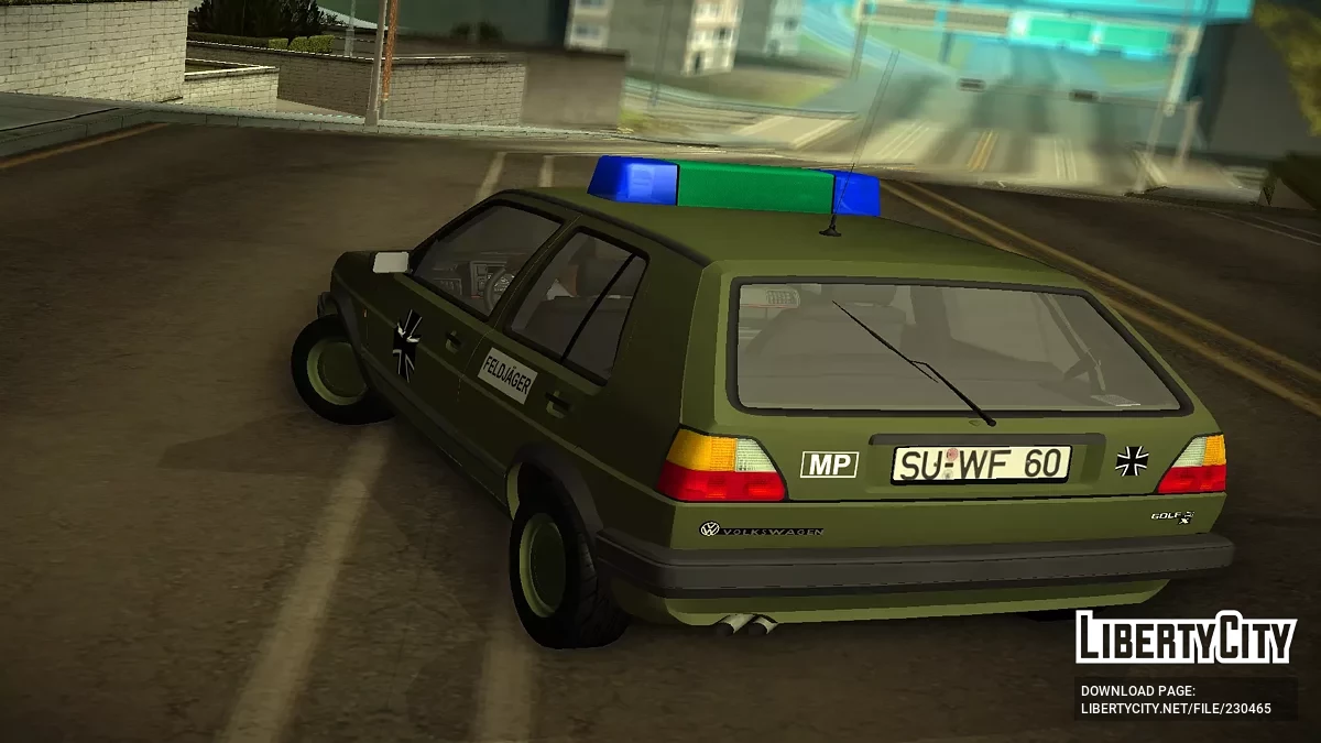 Volkswagen Golf Mk2 Feldjäger 1991 / GTA San Andreas