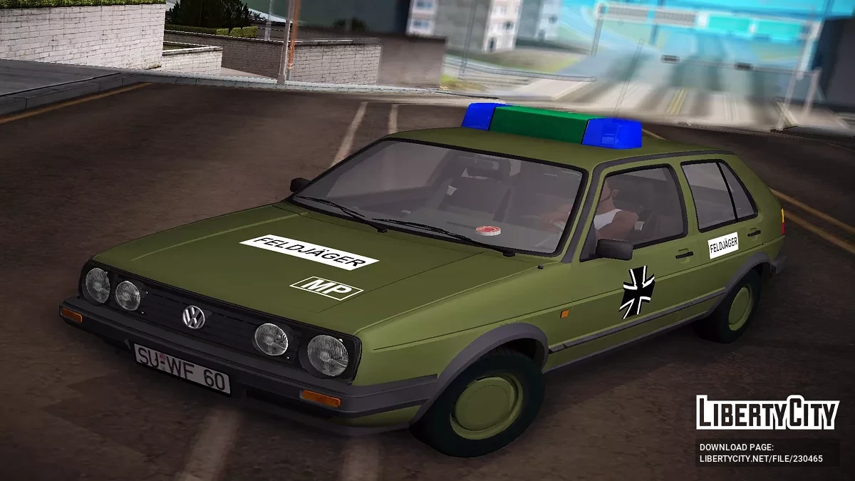 Volkswagen Golf Mk2 Feldjäger 1991 / GTA San Andreas
