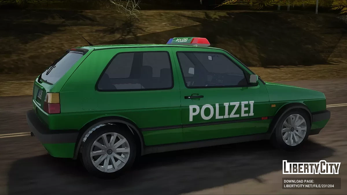 Volkswagen Golf Mk2 Polizei / GTA San Andreas