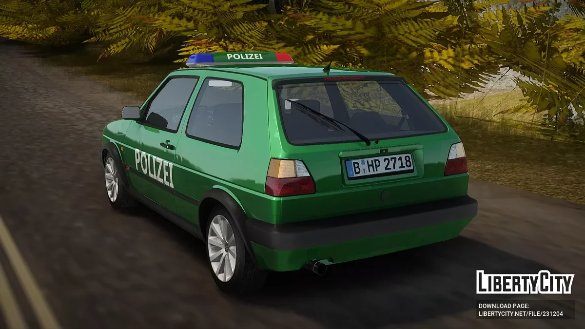 Volkswagen Golf Mk2 Polizei / GTA San Andreas