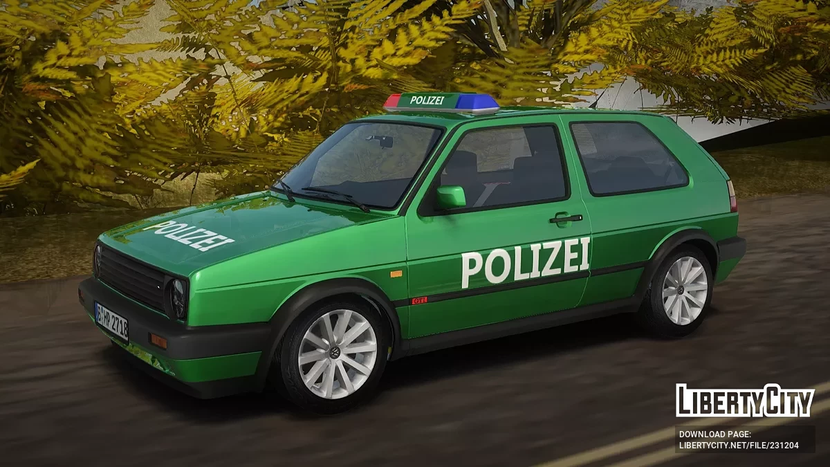 Volkswagen Golf Mk2 Polizei / GTA San Andreas