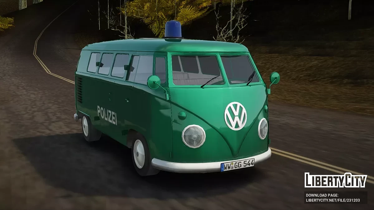 Volkswagen T1 Polizei / GTA San Andreas