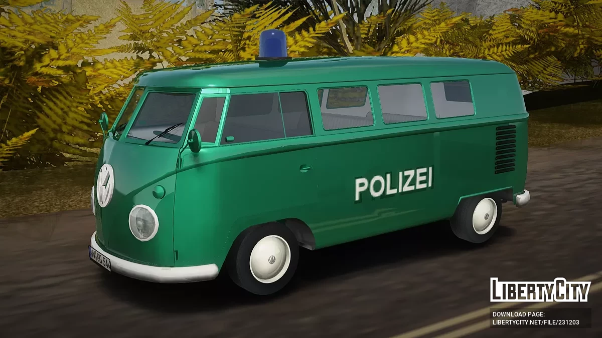 Volkswagen T1 Polizei / GTA San Andreas