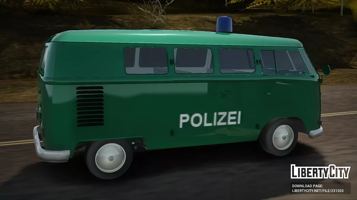 Volkswagen T1 Polizei / GTA San Andreas