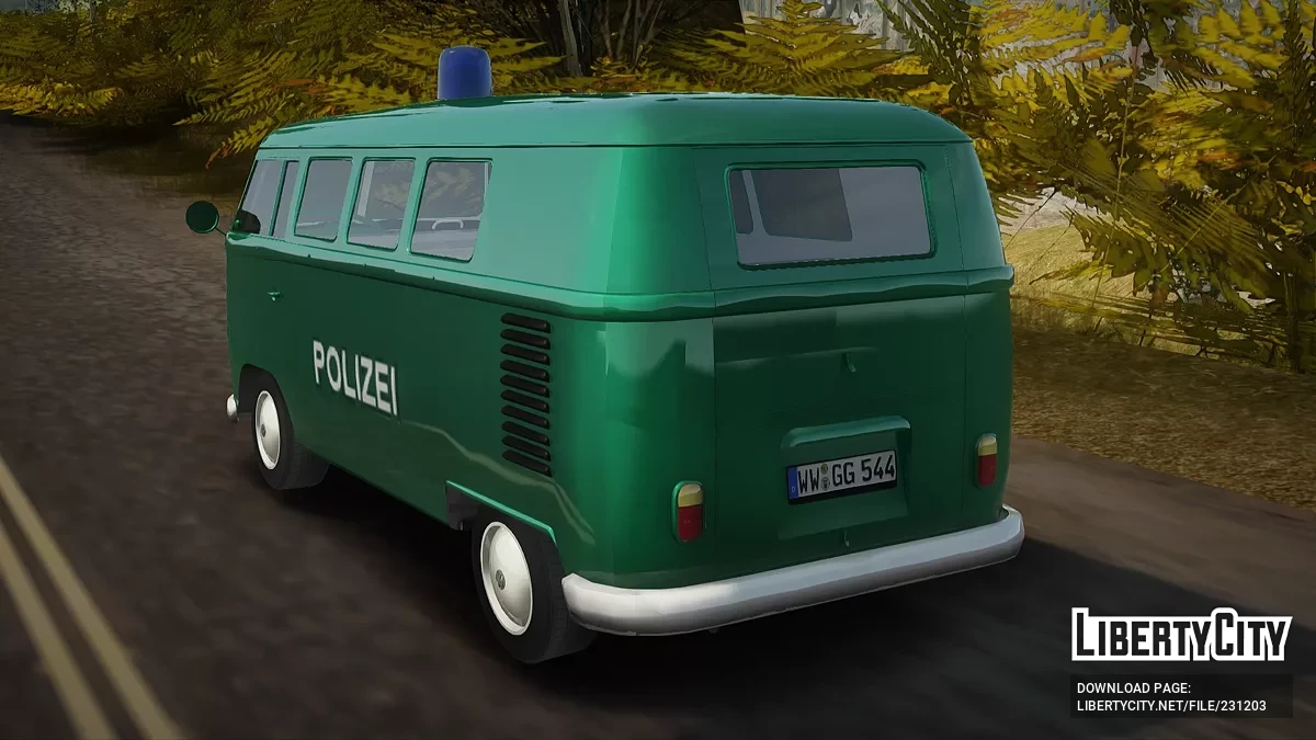 Volkswagen T1 Polizei / GTA San Andreas