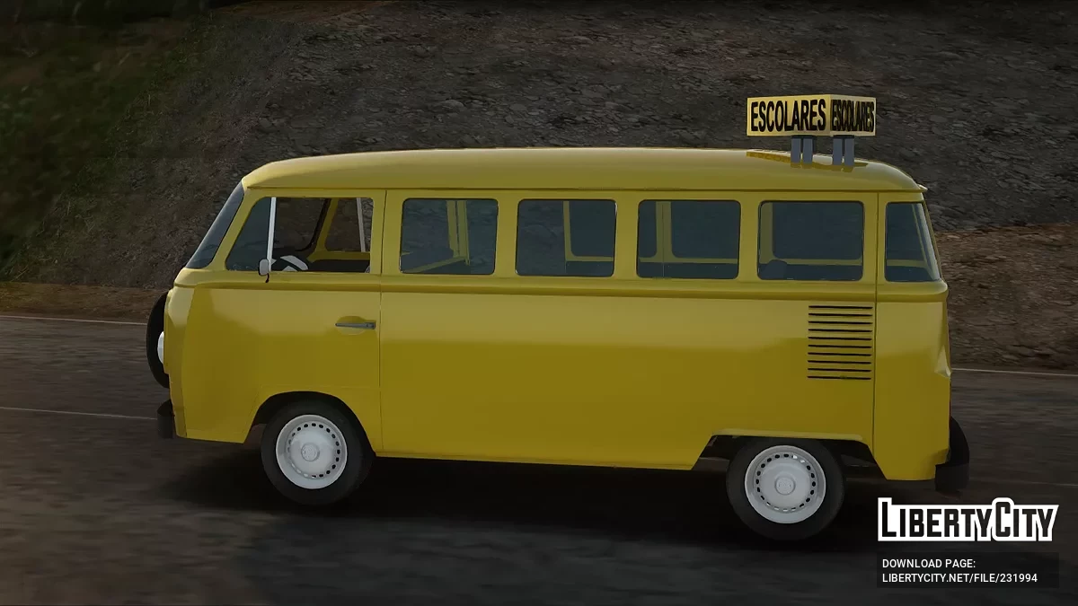 Volkswagen Transporter Kombi Школьный автобус / GTA San Andreas