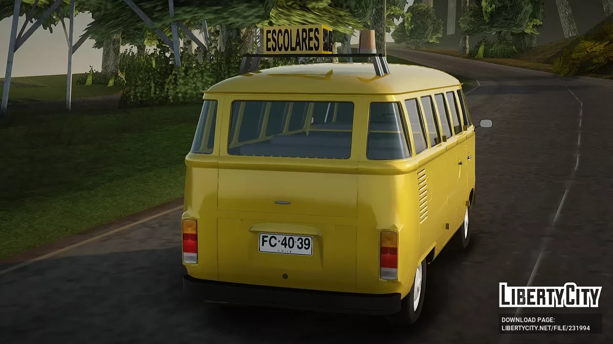 Volkswagen Transporter Kombi Школьный автобус / GTA San Andreas