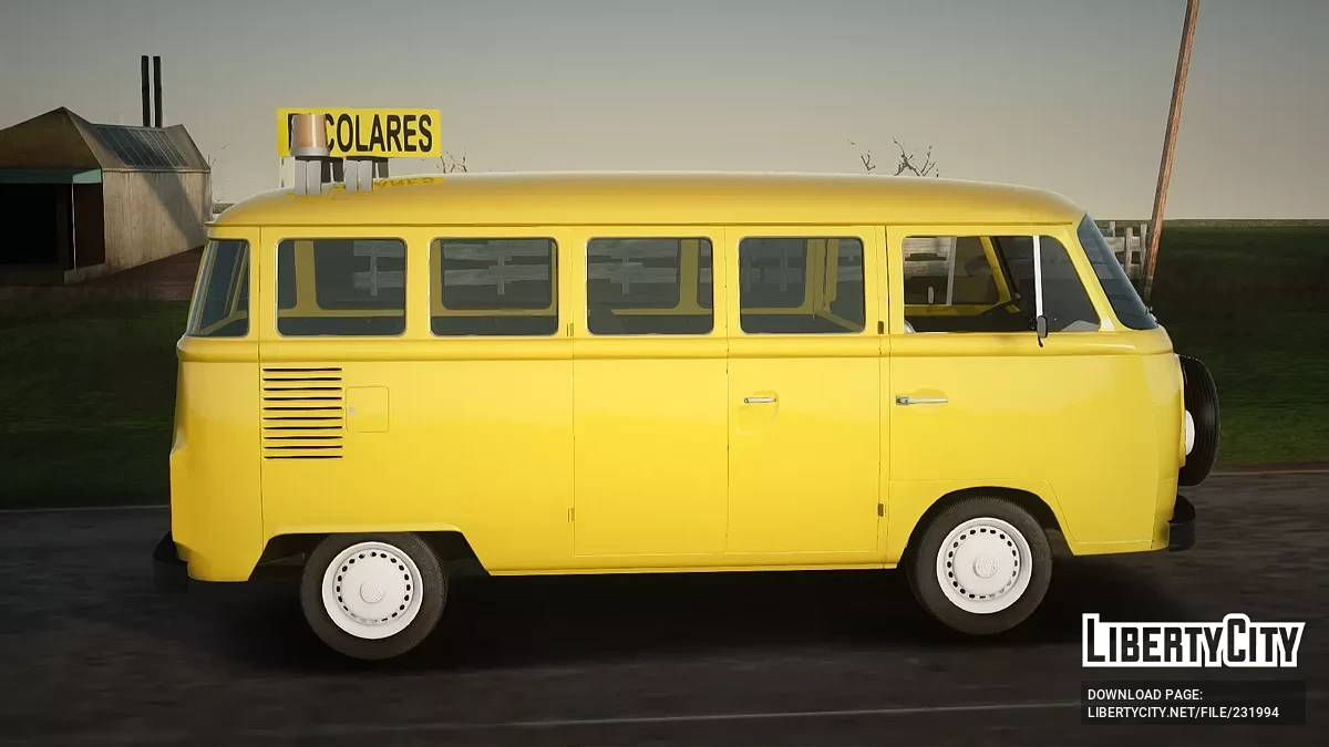 Volkswagen Transporter Kombi Школьный автобус / GTA San Andreas