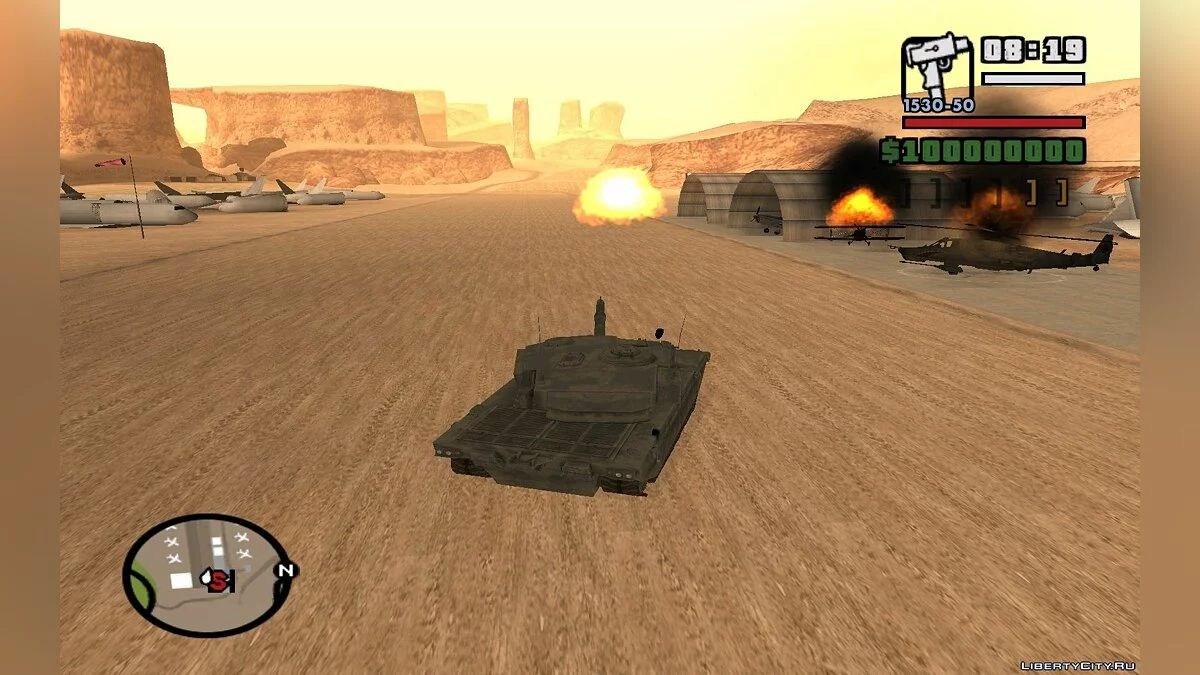 КА50 и Танк из WarFace / GTA San Andreas