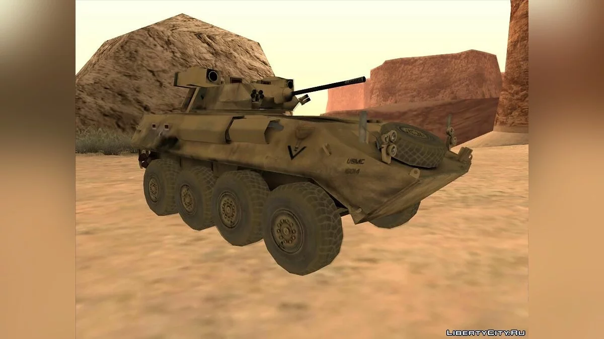 БТР LAV-25 из Battlefield 2 / GTA San Andreas
