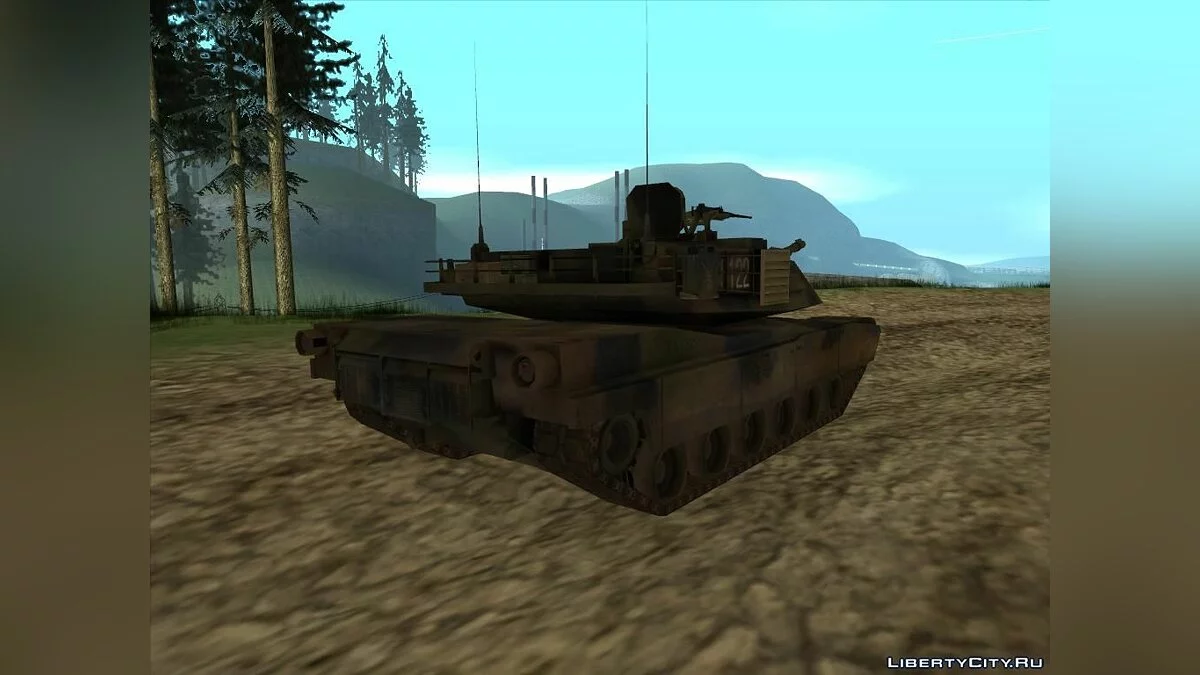 M1A2 Abrams из Battlefield 2 / GTA San Andreas
